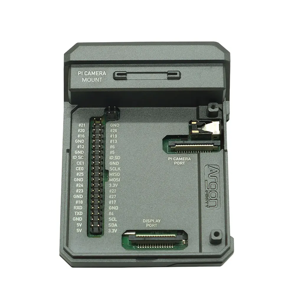 Argon NEO Raspberry Pi 4 Case Aluminum Metal Shell Sliding Magnetic Cover Passive Cooling Silicon Heat Sink for RPi Model 4B