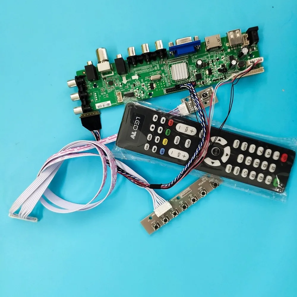 Kit For N173FGE-L12/N173FGE-L13 VGA LED HDMI digital 1600X900 Signal controller board DVB-T DVB-T2 40pin TV LVDS USB remote WLED