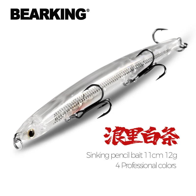 BEARKING professional Hot Fishing lures 11cm 12g Sinking pencil bait lure High Quality Hard Baits Good Action Wobblers