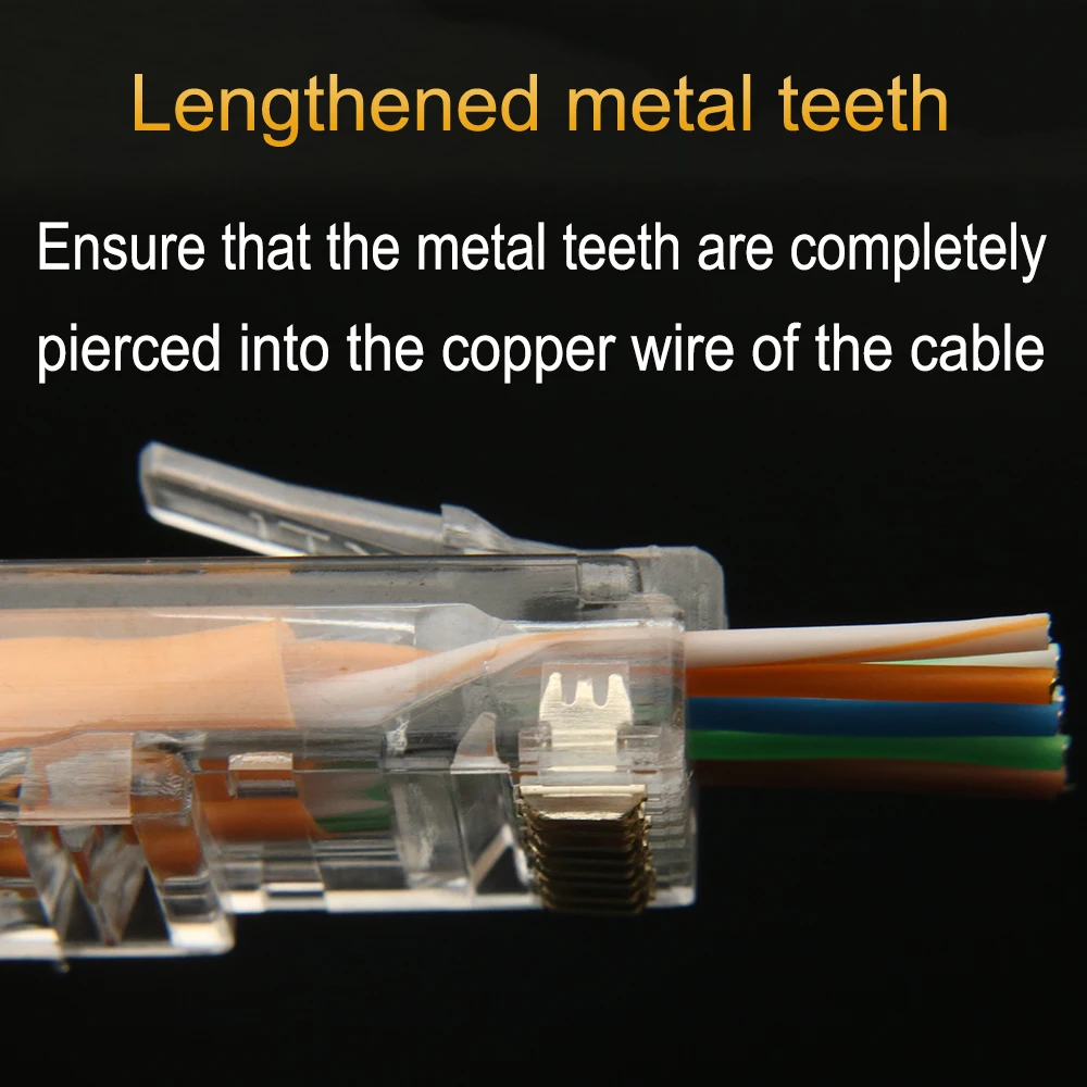 xintylink rj45 connector cat6 cat5e 50U/6U ethernet cable plug utp 8P8C rj 45 cat 6 network lan jack cat5 keystone ends modular