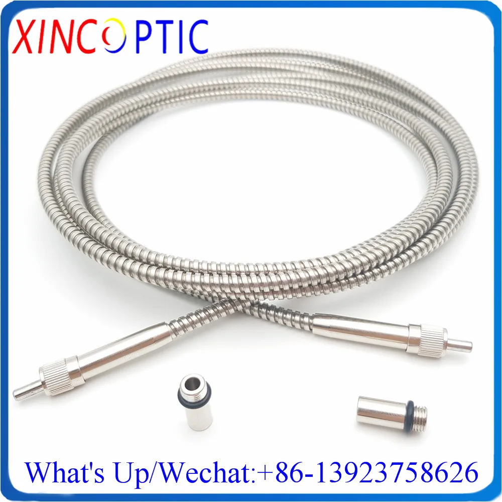 

SMA905-SMA/FC NIR Optimized Quartz Metal Fiber 200/220um,400-2200nm,NA:0.22,PI,6.0mm 1/2M Armored Fiber Patch Cord Jumper Cable