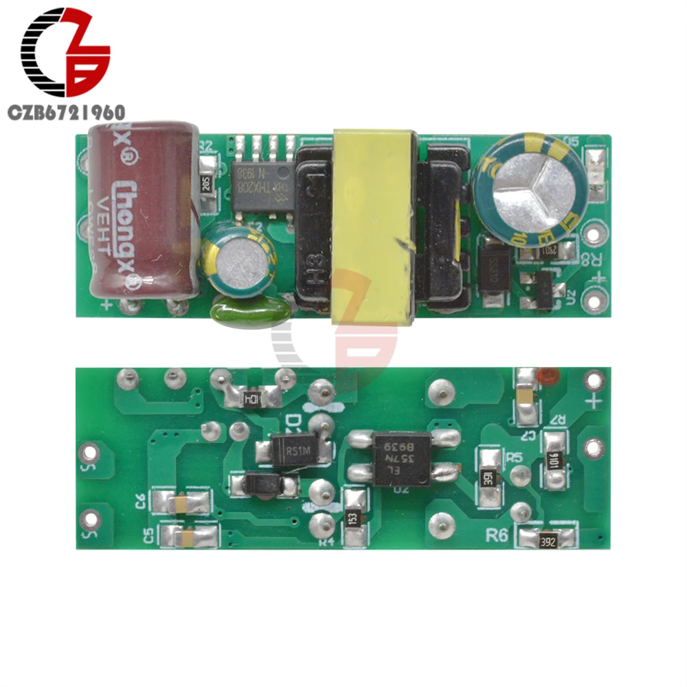 220V to 12V 400mA AC-DC Step Down Buck Converter Module Power Transformer Temperature Short Circuit Protection Power Supply