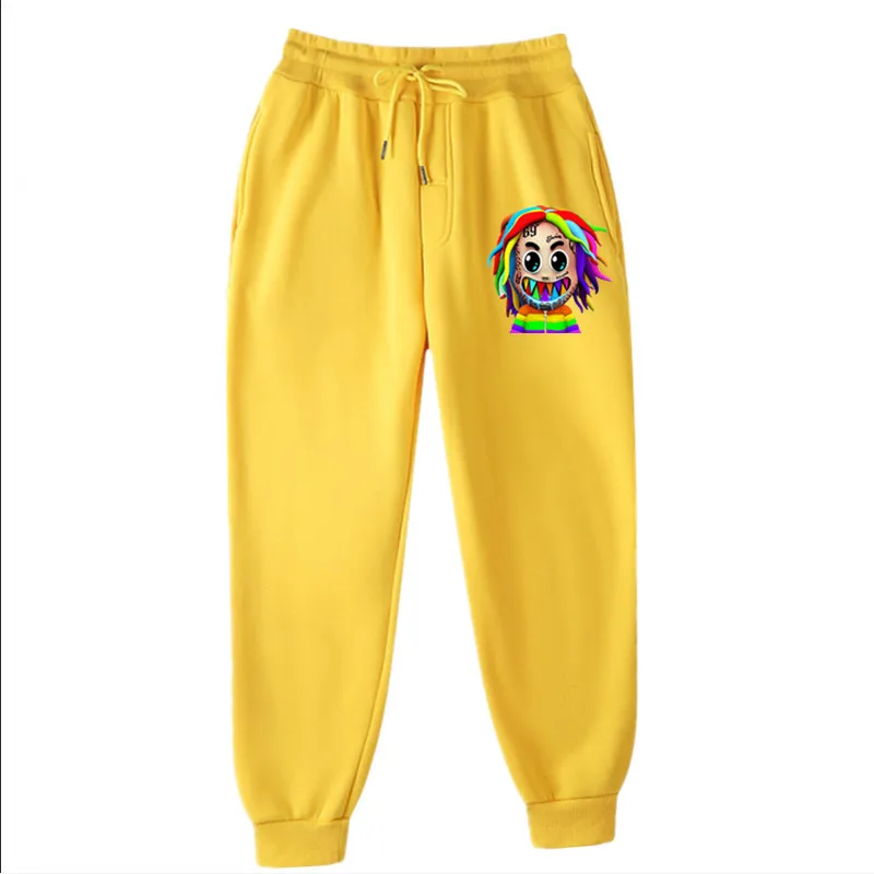 

Autumn Winter Pants Men Women Fashion Rapper 6ix9ine GOODA Fleece Joggers Men Sweatpants Hip Hop Casual Streetwear 2020