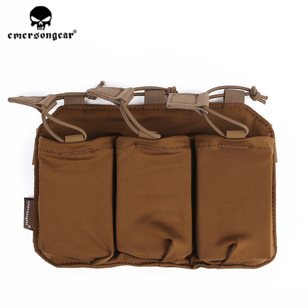 Emersongear Tactical Rifle Magezine Pouch Triple Mag Bags For SS Vest 556 762 Panel Holder Airsoft Hunting Hiking Combat Nylon