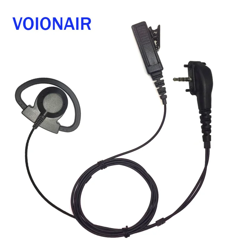 VOIONAIR 10pcs/lot D Loop Ear Hook Earpiece Earphone Headset PTT Mic for Vertex VX-168 VX-180 VX-210A VX-231 VX-454 EVX-534