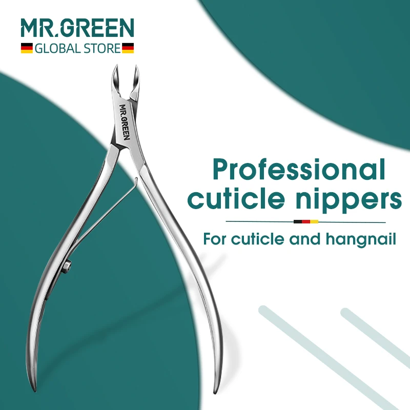 

MR.GREEN Cuticle Nippers Nail Manicure Scissors Cuticle Clippers Trimmer Dead Skin Remover Pedicure Stainless Steel Cutters Tool