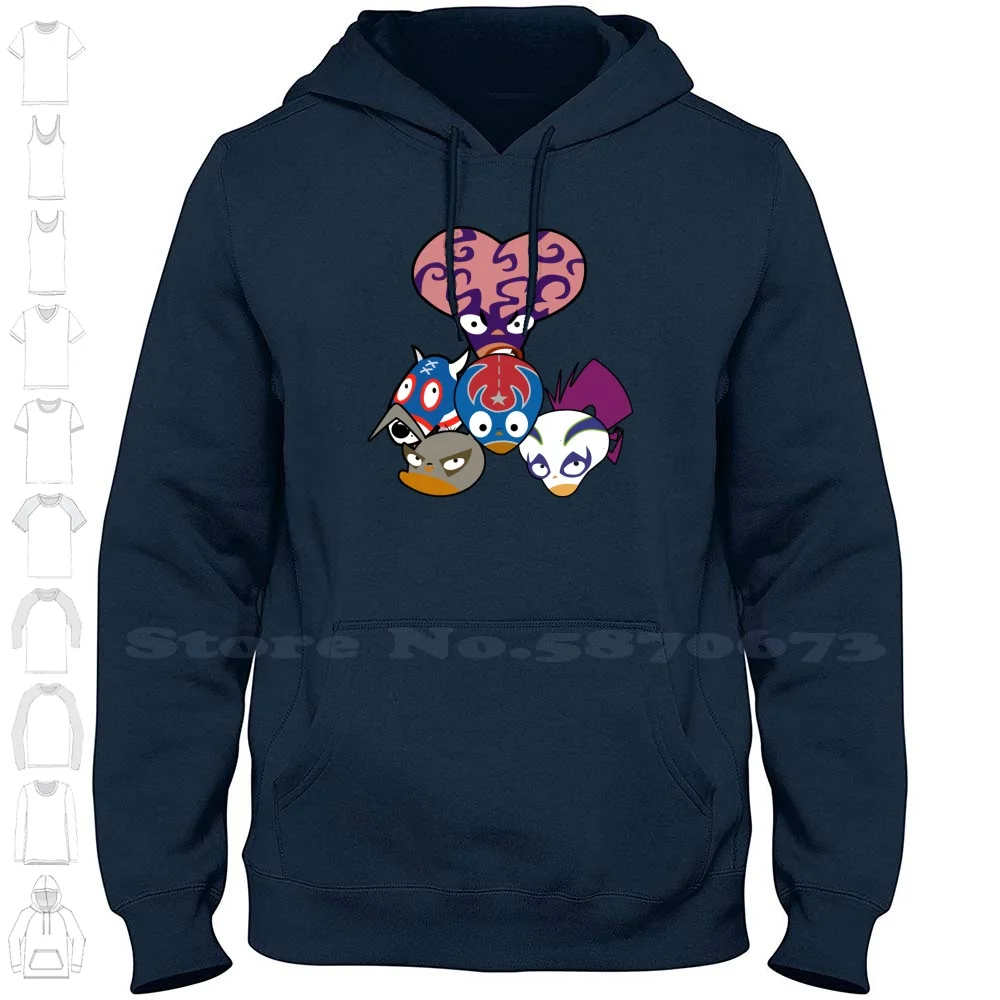 Lucha 100% Cotton Hoodie T-Shirt Cartoons Tunes Candace Agent P Monogram Jake Long Brandy Yosemite Mr Whiskers Duck Tales Dave