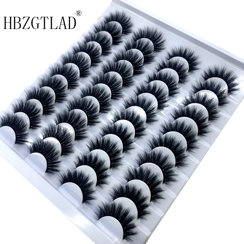 HBZGTLAD Mink Lashes 3D Mink Eyelashes 100% Cruelty free Lashes Handmade Reusable Natural Eyelashes Popular False Lashes Makeup