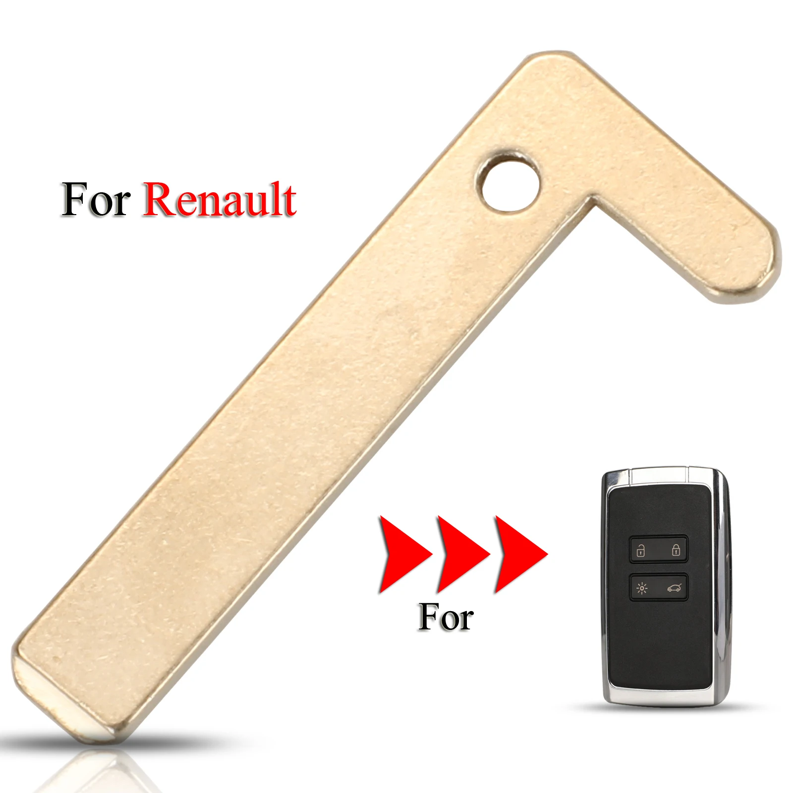 jingyuqin Car Key Blade For Renault Espace Megane Talisman Kadjar Remote Smart Card Key Uncut Insert Blank