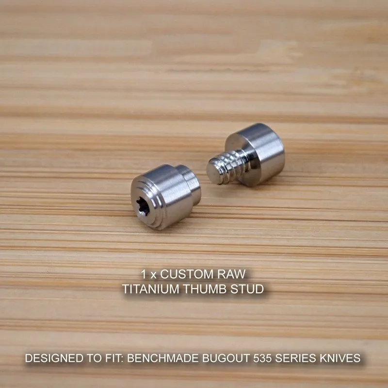

Custom Raw Titanium Thumb Screw, Push Screw, DIY Accessories for Benchmade 535 Pocket Equipment, Outdoor Tools