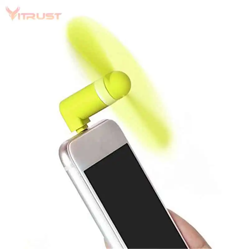 Mini Fan for iPhone Portable Phone Mini Fan Low Noise Strong Wind