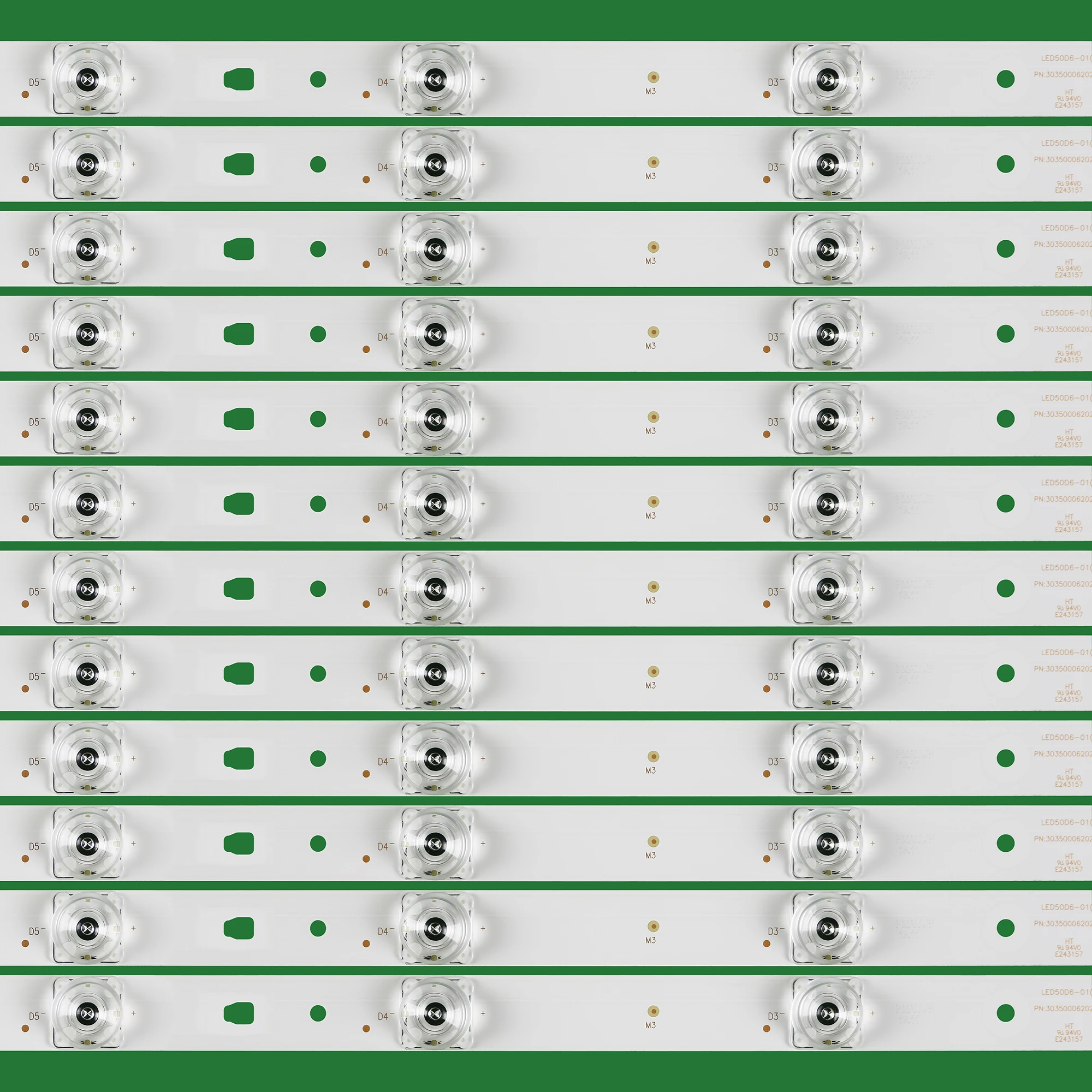 LED Backlight strip 6 lamp for Haier 50A6M LE50U51A LE50A7100L 50E3500A LT-50C550 LED50D6-01(A) 30350006202 V500HJ1-PE8 REV.C3