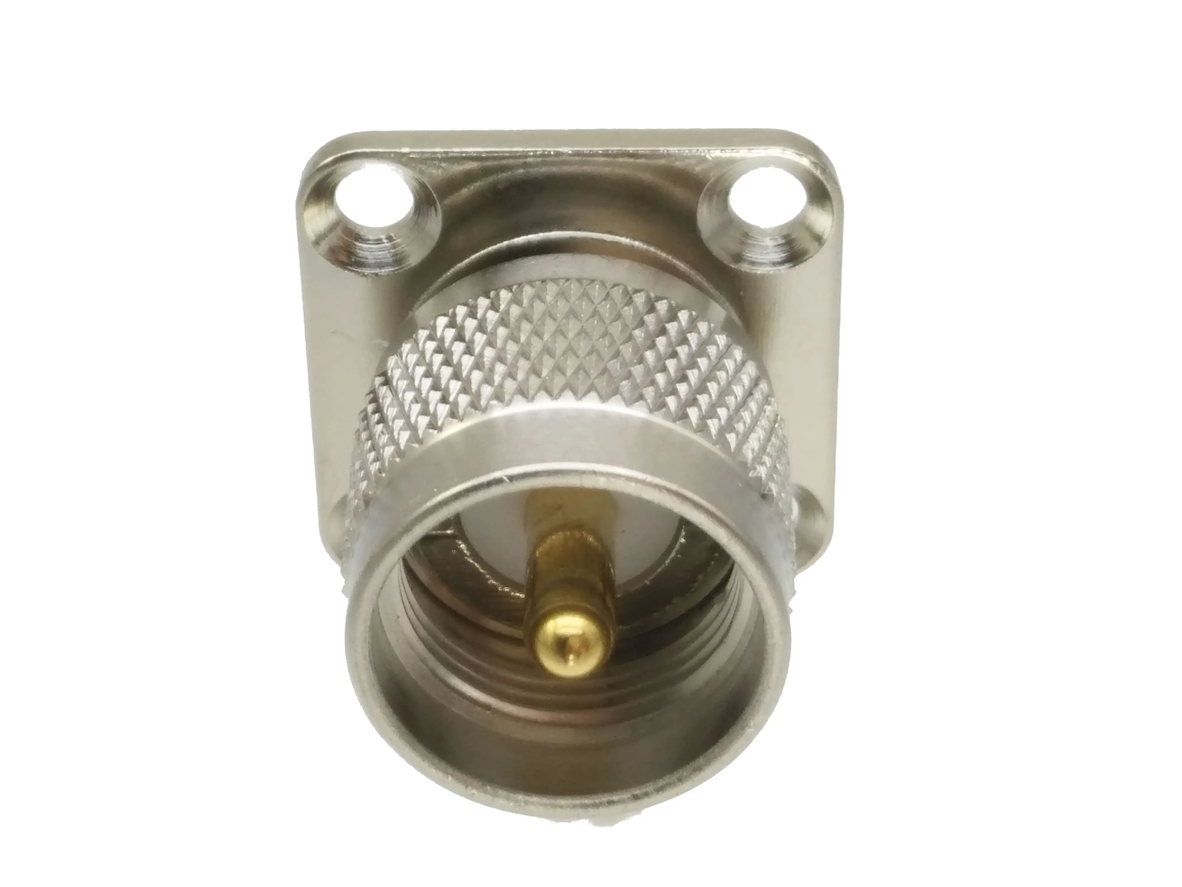 Connector UHF PL259 Male plug 4-holes Flange solder panel mount RF Coaxial