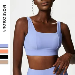 Women Sexy Sports Underwear Breathable Soft Nylon Gym Yoga Bra Running Crop Tops With Fixed Chest Pads Female Workout Clothing