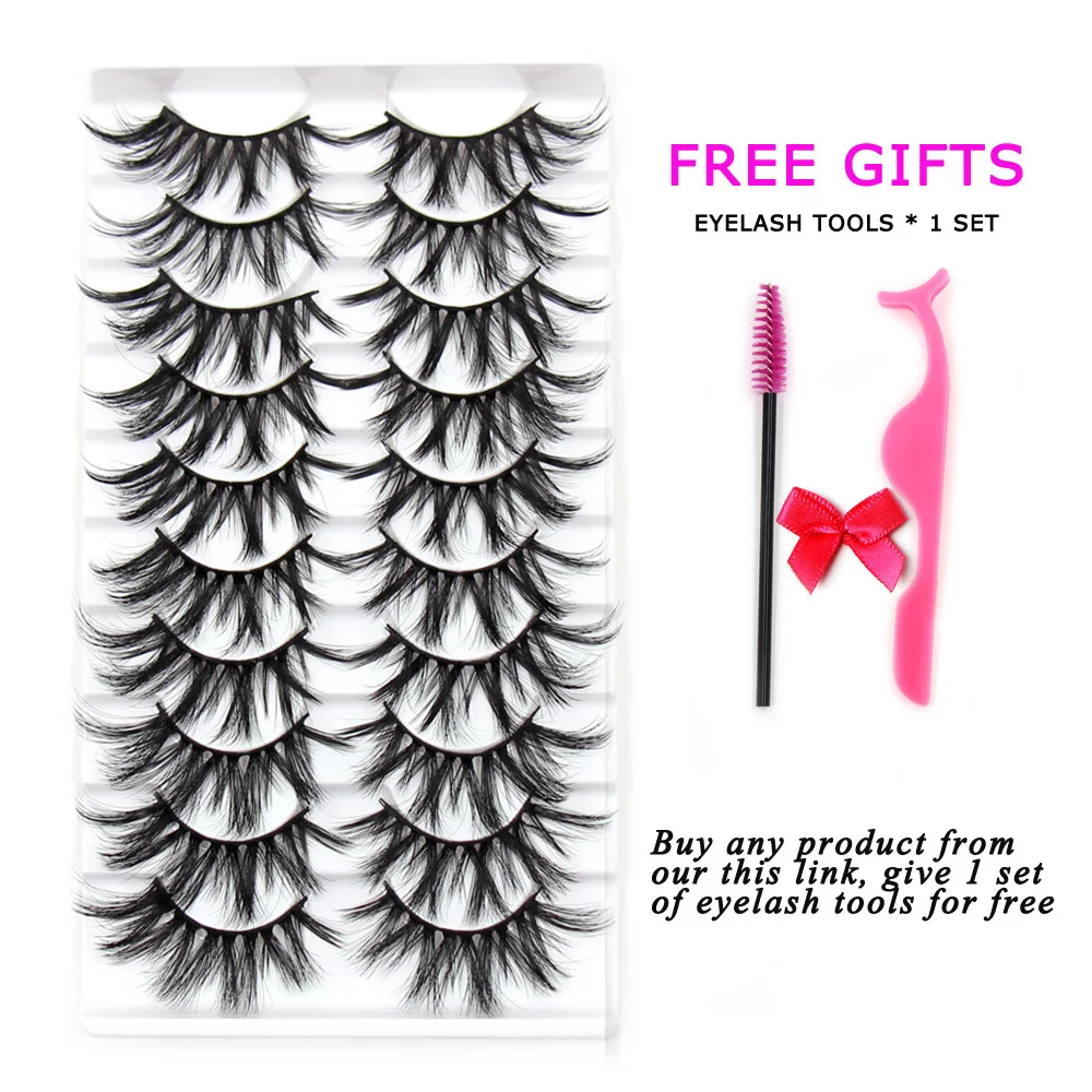 Eyelashes 5/10/16 Pairs 3D Faux Mink Lashes Natural False Eyelashes Reusable Dramatic Volume Lashes Makeup Eyelash Extension