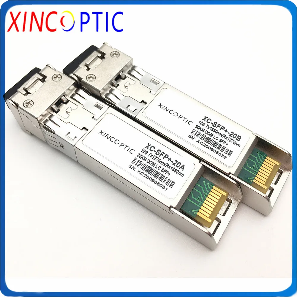 

10G 1270/1330nm 20KM LC SFP Transceiver Module,Single Fiber GBIC Simplex BIDI WDM Connector