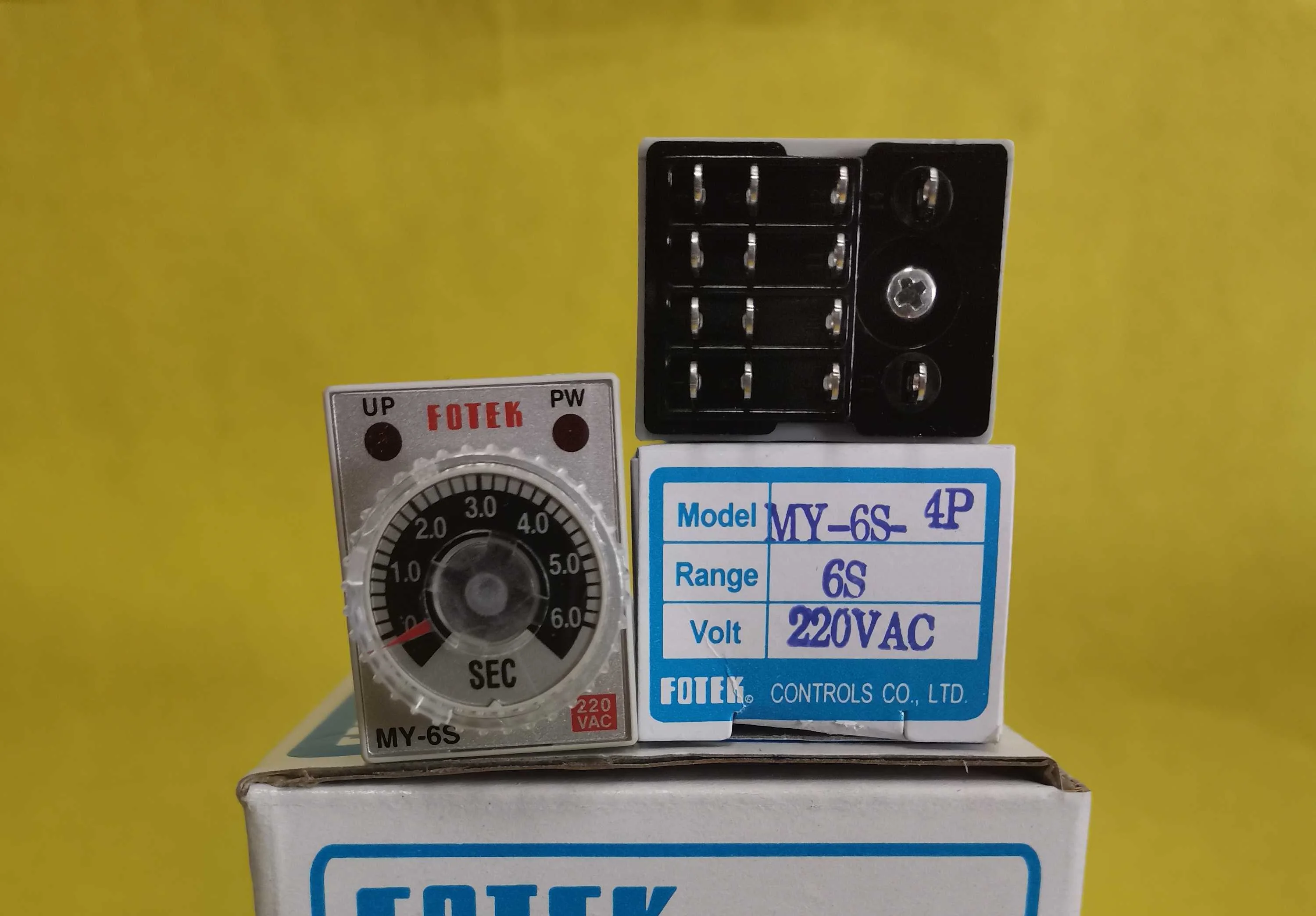 

MY-6S-4P-220V brand new original imported Taiwan FOTEK timer