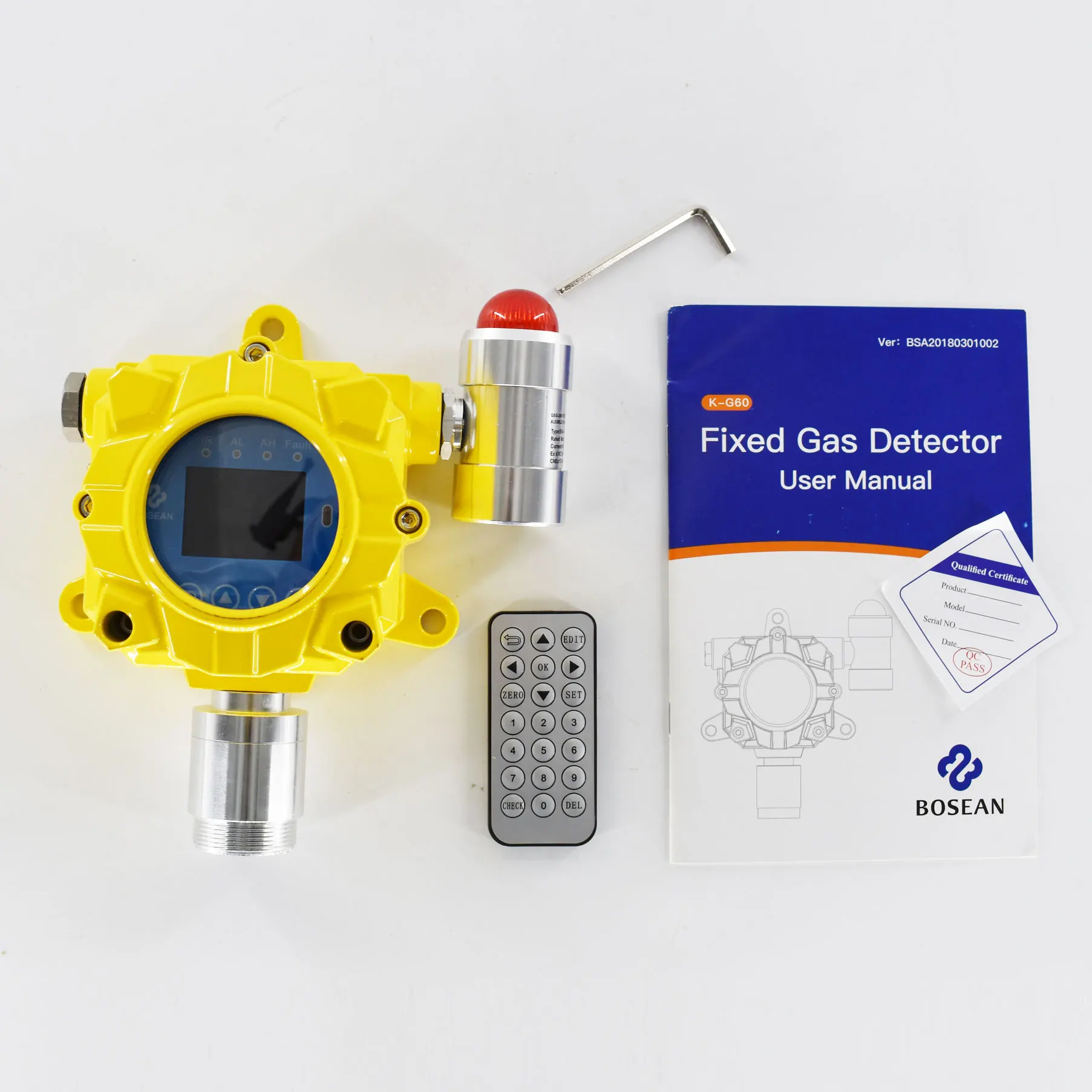 K-G60 Fixed H2S Gas Detector Industrial Hydrogen sulfide Gas alarm detector concentration detector Monitor Remote Control