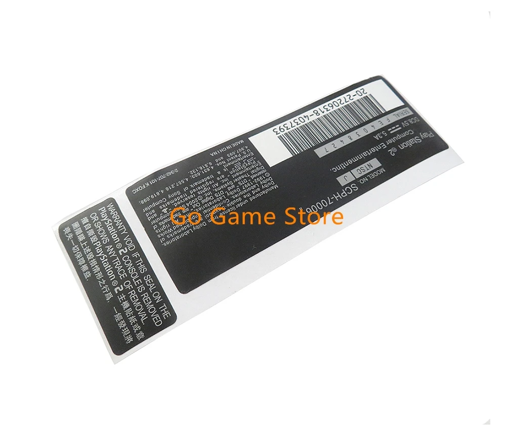 5 uds pegatina etiqueta cubierta de piel calcomanía envoltura para consola Playstation 2 PS2 7w 9w