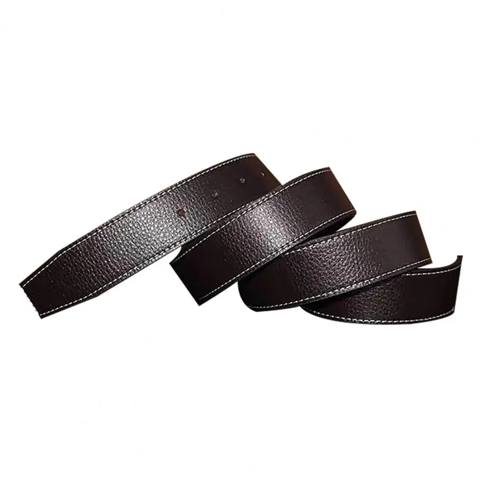 80% HOT SALE 	110/115/120/125CM Leather Belt Men Vintage Cool Faux Leather Buckle Free Belt for Decoration Clothing Accessories