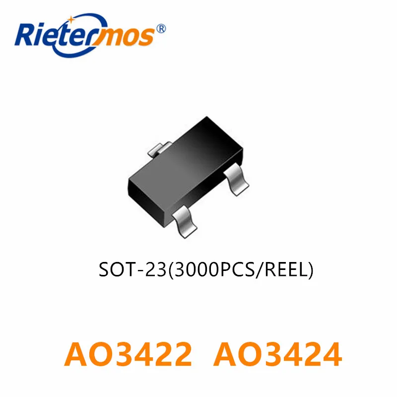 3000PCS AO3422  N-CHANNEL  2.1A55V SOT23