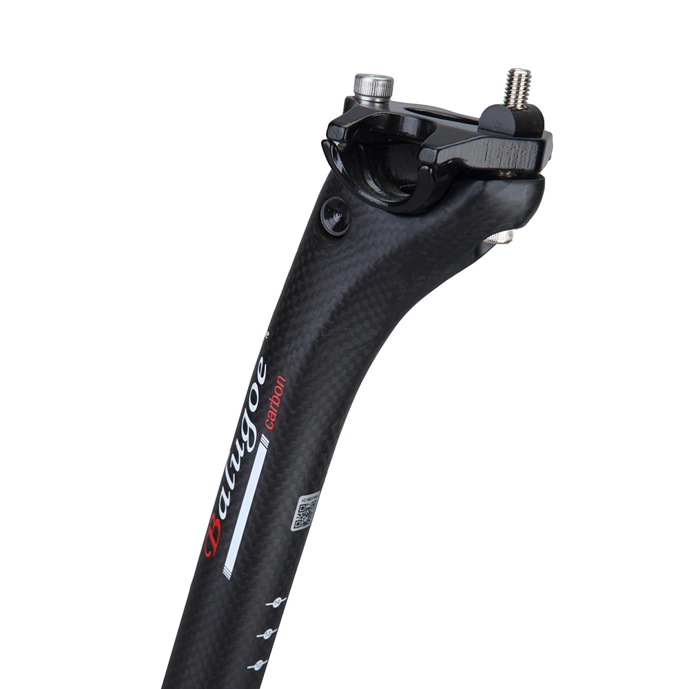 BALUGOE – Sattelstütze für Mountainbikes aus Vollcarbon, Sattelrohr, Sattelstütze für Rennräder, 27,2, 30,8, 31,6–350, 400 mm, 2020. – Detail 1