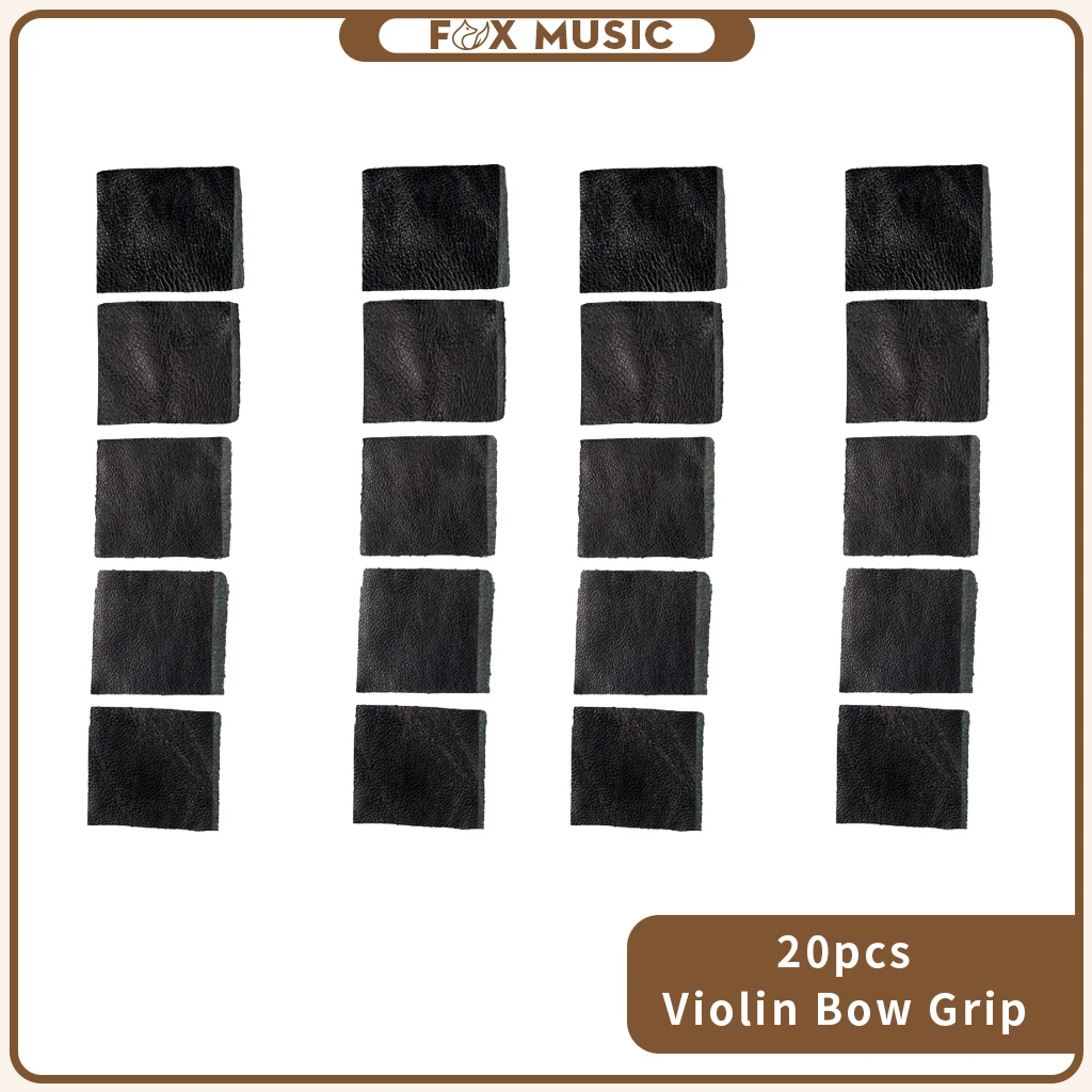 20PCS 3.5x2.5cm  Violin Bow Leather Skin Replacement  For Making    Part &Accessories  New