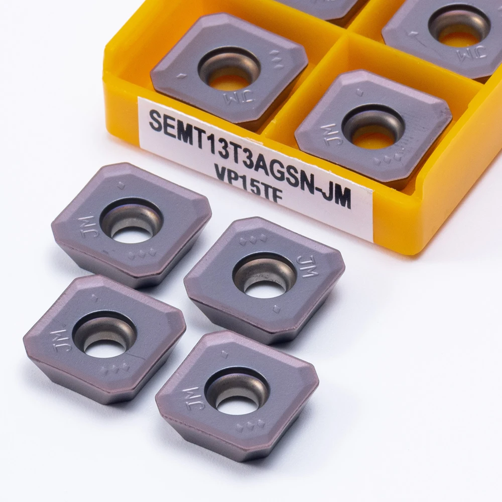 Alta qualità SEMT13T3 JM VP15TF US735 UE6020 fresa per macchina utensile per tornitura esterna SEMT 13T3 inserto per tornitura 10 pz +