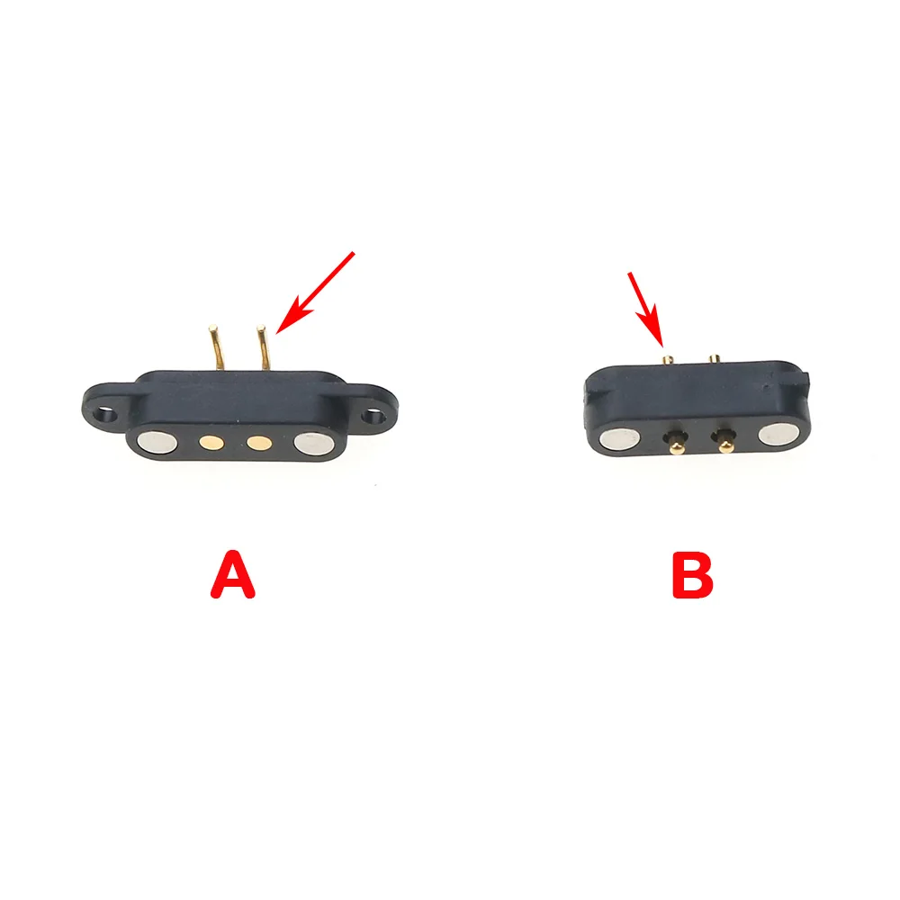 마그네틱 USB 충전 케이블, 수컷 암컷 플러그, 포고 핀 커넥터, 전원 솔루션, 2 핀 자석 접촉 패드, PCB 전원 케이블, 1 세트