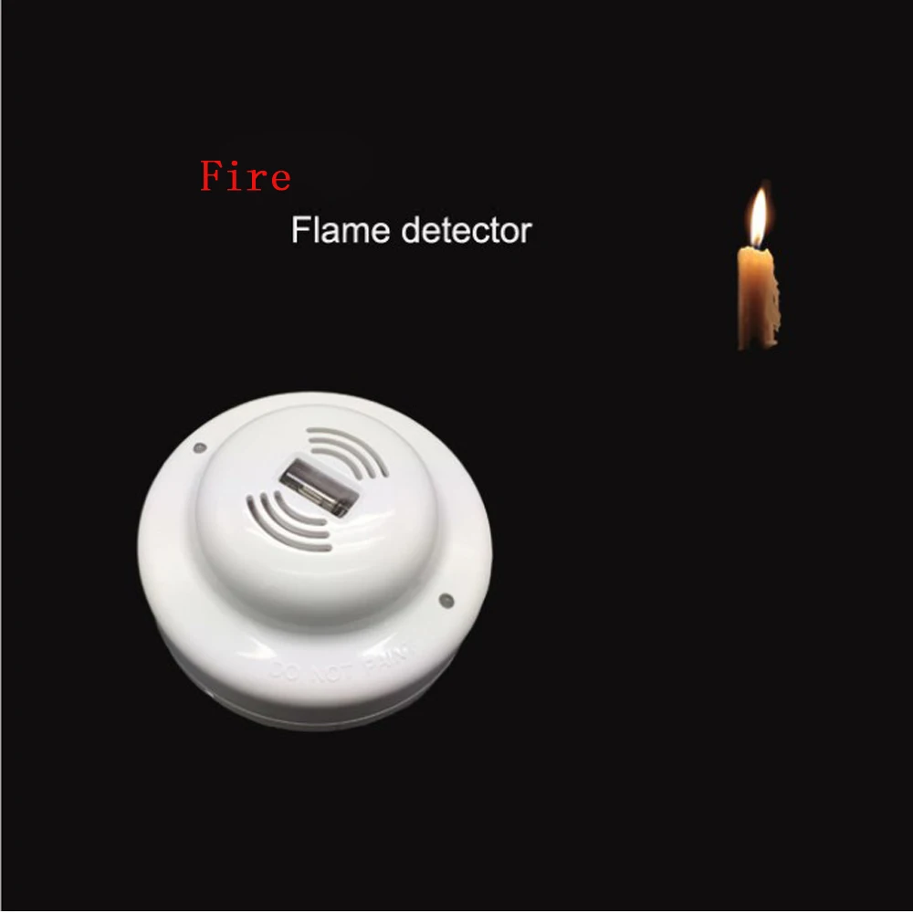 

Dot Type UV Fire Flame Detector Security Alarm 12-30VDC Wire Fire Sensor Relay Output NC NO Signal