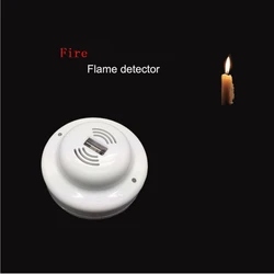 Dot Type UV Fire Flame Detector Security Alarm 12-30VDC Wire Fire Sensor Relay Output NC NO Signal