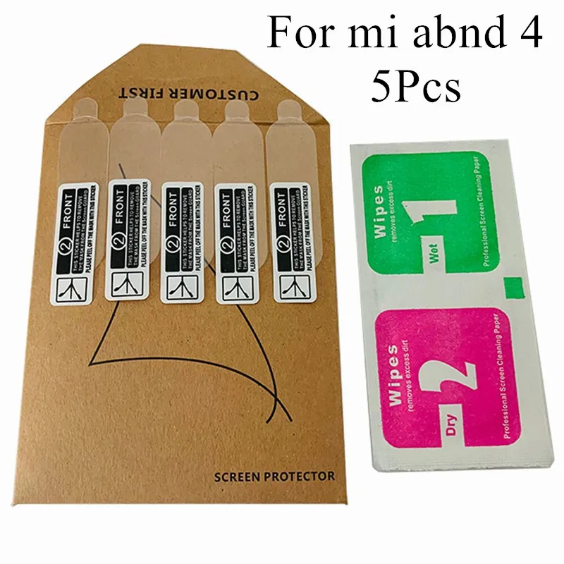 Mi band 4 5pcs 2 stuks 1 stuks screen Film Beschermende film Protector Voor xiao Mi mi band 4 anti Scratch mi band4 armband Mi band 4