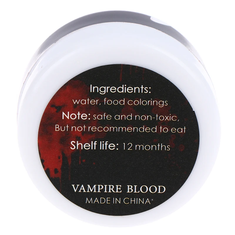 Thick Fake Blood Professional Face Body Paint Oil Fake Clot Blood Gel Makeup Blood Gel Vampires Scars Halloween makeup party