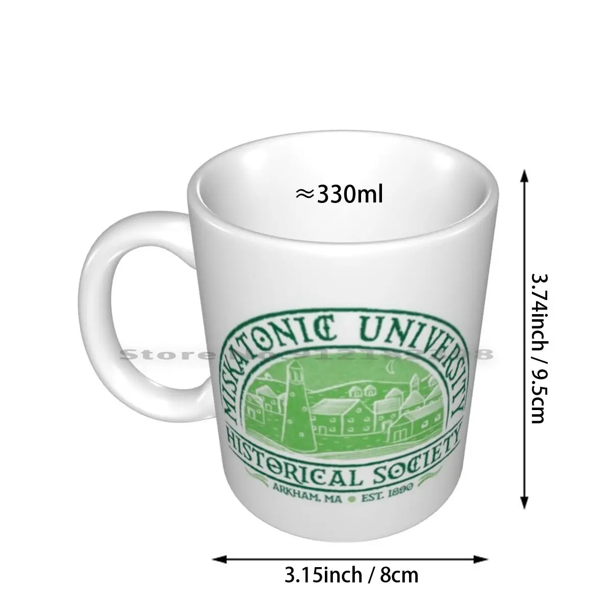 Miskatonic Historical Society Ceramic Mugs Coffee Cups Milk Tea Mug Cthulhu Horror Miskatonic History Historical Society Hp