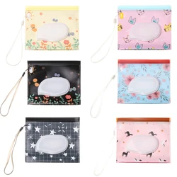 Multi-size Snap Strap Portable Baby Wet Wipes Box Wipes Container Easy-carry Eco-friendly Clamshell Cosmetic Cleaning Wipes Case