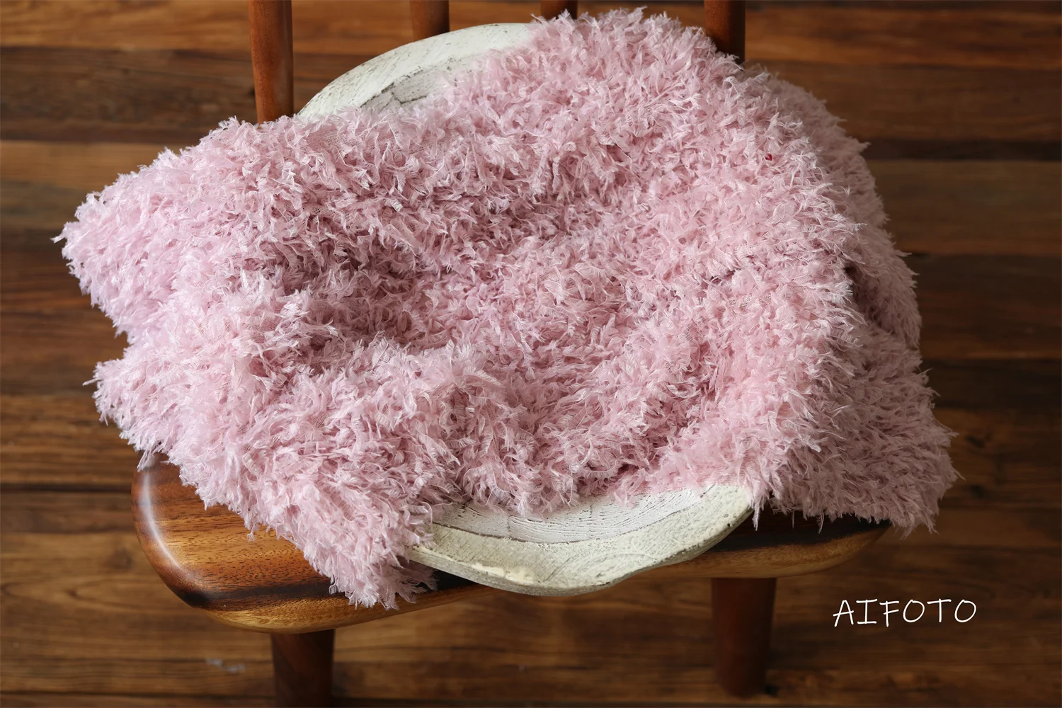 Cesta de relleno de piel sintética para recién nacido, accesorio de fotografía, manta de bebé, relleno, suave y rizado