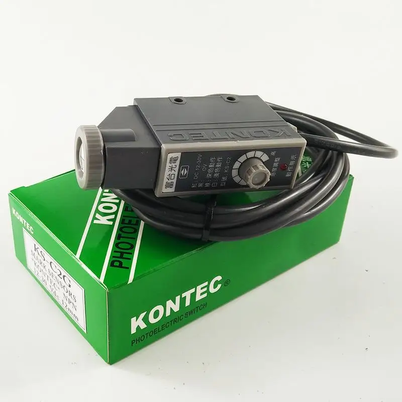 Kontec Photoelectric Opening Color Sack Sensor KS-C2 KS-C2W KS-C2B KS-C2R KS-C2G