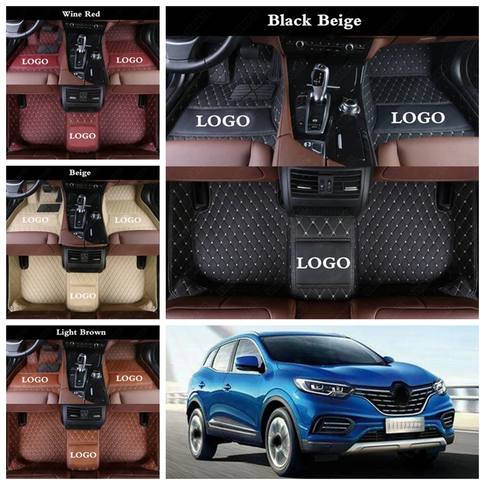 

Custom Automotive Floor Mats for Renault Fluence Scenic Captur Talisman Espace Logan All Weather Car Foot Mat Rugs Auto Carpet