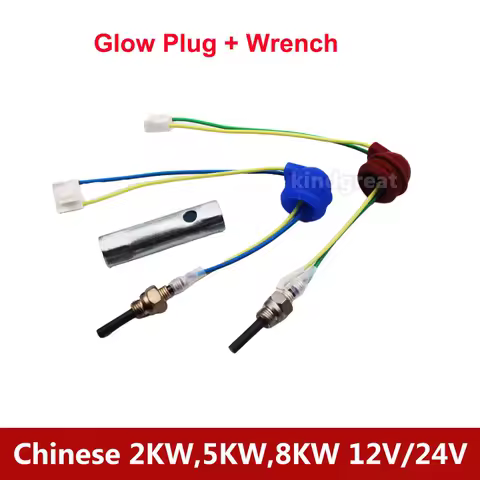 12v 24v 2kw 5kw 8kw Chinese Parking Air Diesel Heater Glow Pin Plug For Caravan RV Truck Boat Similar Webasto Eberspacher