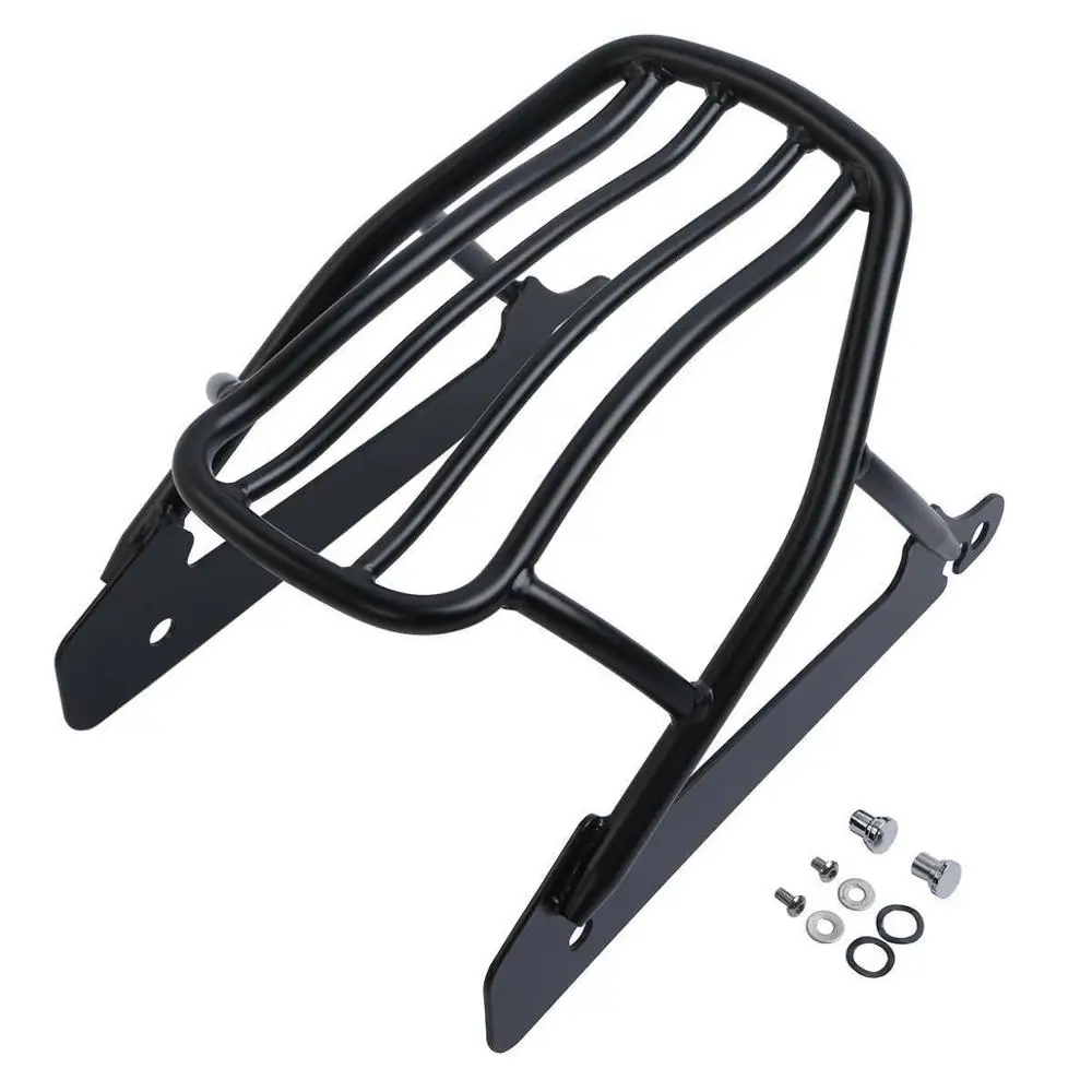 Motocicleta Solo Rígida Bagagem Rack Para Harley Dyna Street Bob FXDB Super Glide Personalizado Wide Glide 2006-2017