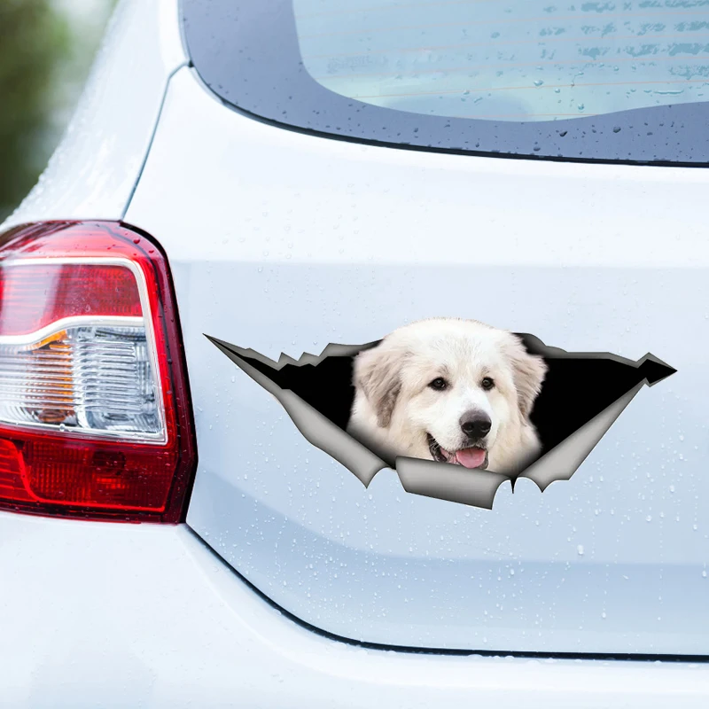 Great Pyrenees Dog Pet 17CM\20CM Self-adhesive Decal Car Sticker Waterproof Auto Decors on Bumper Rear Window Laptop # 60422