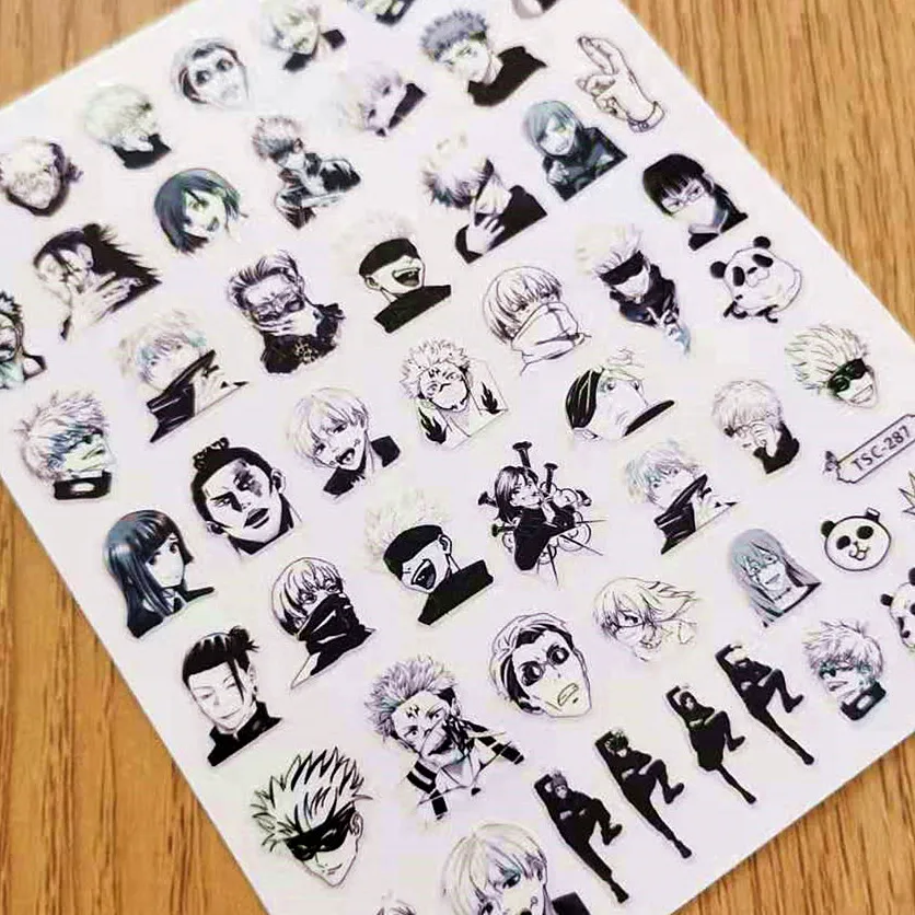 

Hanagaki Takemichi Design Back Glue Decal Stamping DIY Decoration Tools Nail Art StickerTSC 287