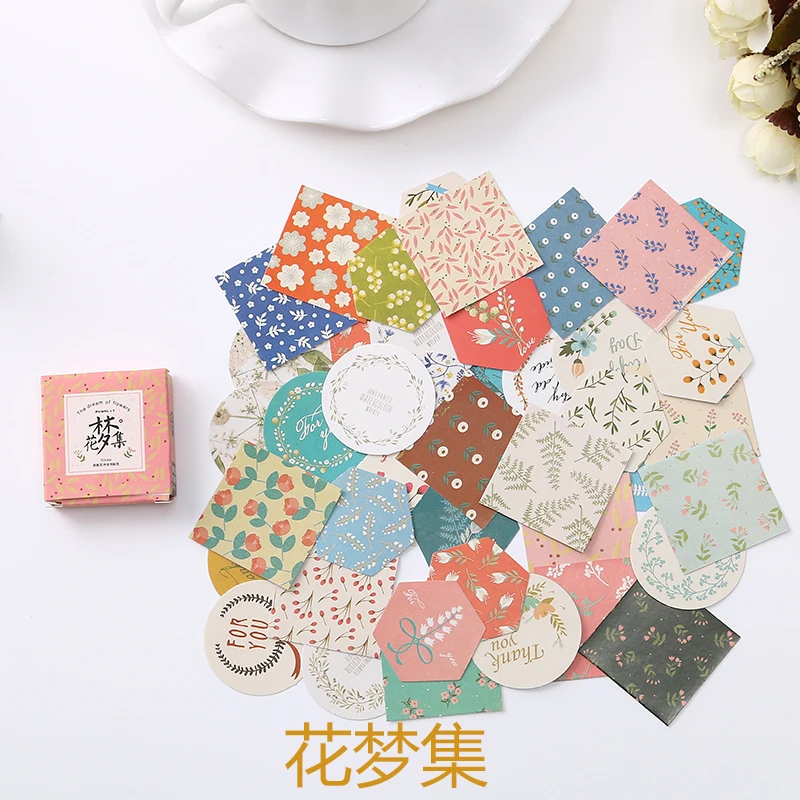 40 PCS/box Mini Cartoon Paper Sticker Decoration Decal DIY Album Scrapbooking Seal Sticker Kawaii Stationery Gift Material Escol