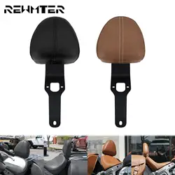 Motorcycle Plug-In Front Driver Rider Backrest Black/Brown Leather Support Back Rest For Indian Scout 2015-19 Scout Sixty 16-19
