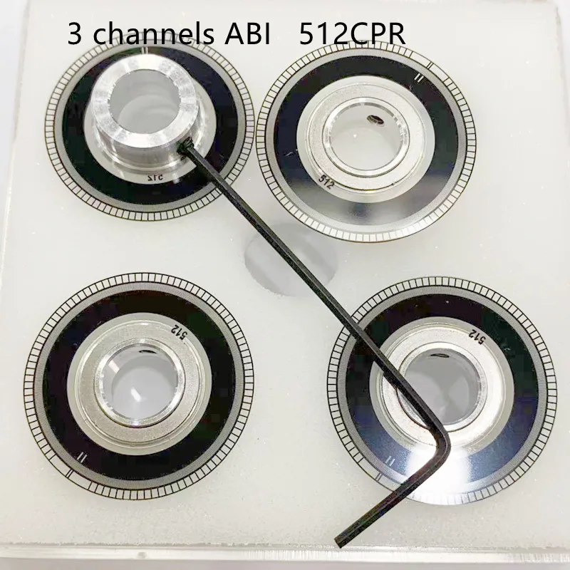 Encoder Disc Disk Sensor for HEDS-9140#I00 512CPR ABZ/ABI 3CHANNEL Grating Counting outside diameter25.4mm