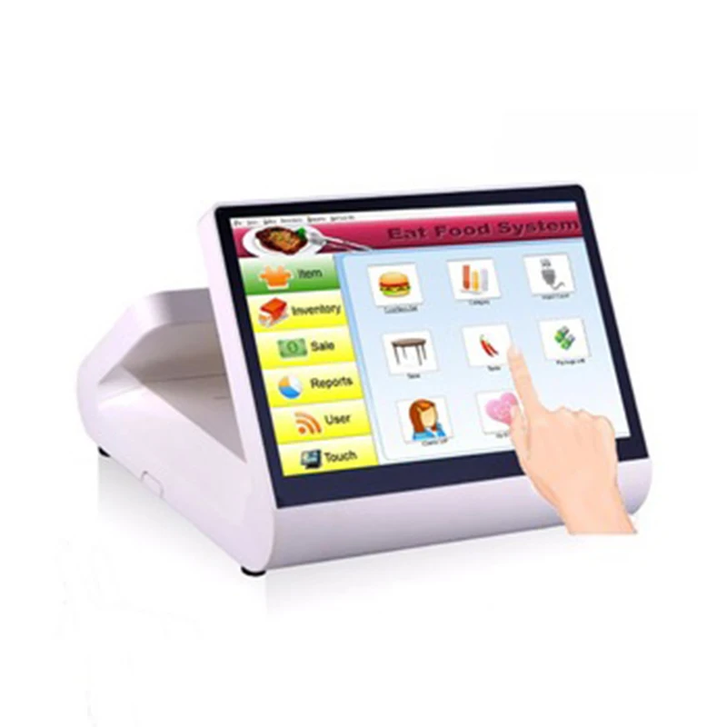 

12inch screen and customer display pos terminal machine for retail