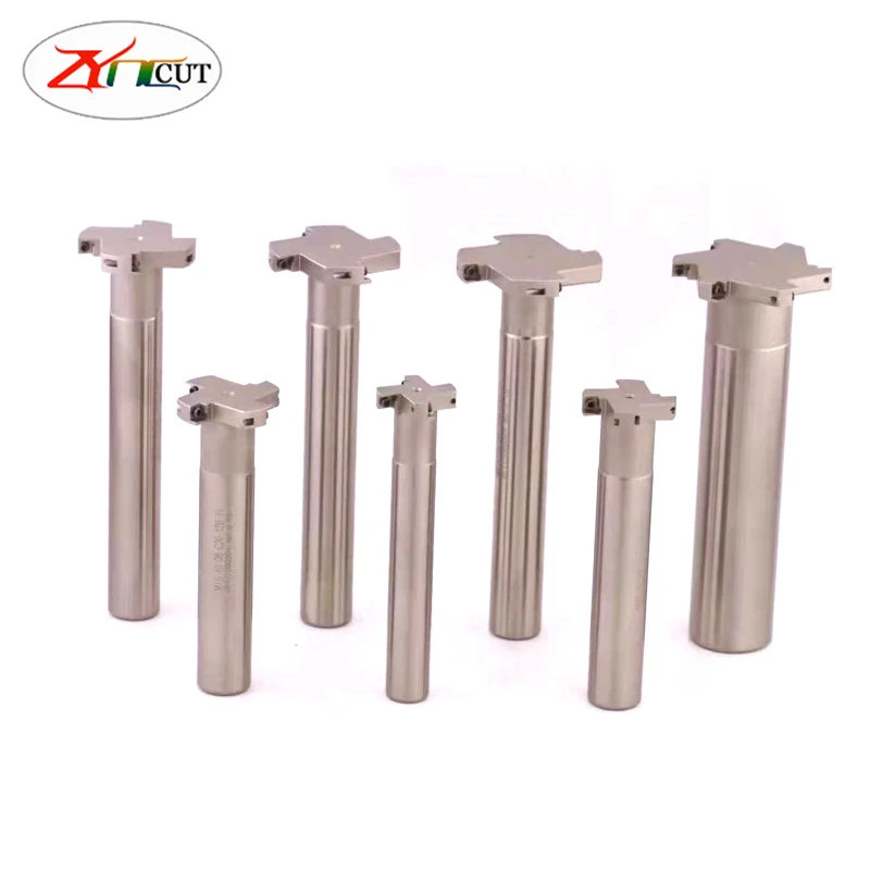 Slot cutter bar HTS-20/25/30/35/40/45/50/60/70/80mm T-groove three-sided edge milling cutter bar for ccmt060204