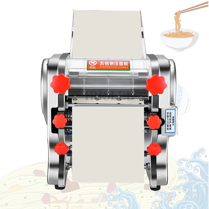 Stainless Steel Noodle Machine Electric Dough Cutting Machine Dumpling Noodle Making  Changeable Rolls And Blades