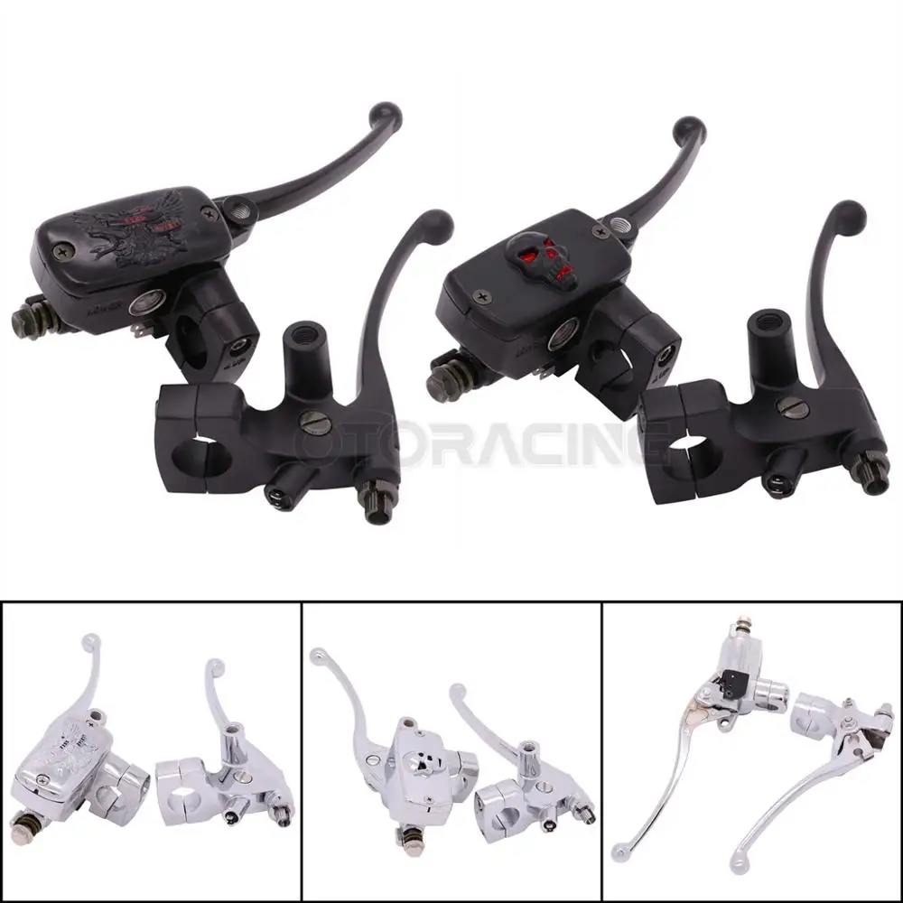 1'' 25mm Motorcycle Brake Clutch Master Cylinder Reservoir Levers For Yamaha V-Star XVS650 XVS950 XVS1100 XVS1300