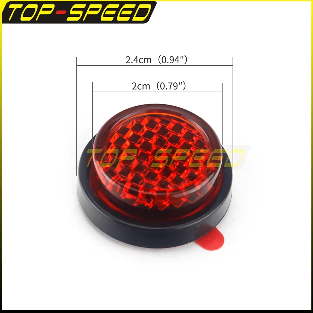 2x 4x لوحة ترخيص عاكسات ملصق العالمي للدراجات النارية البلاستيك رقم لوحة عاكسات عاكس السلامة الحمراء الصغيرة لهوندا